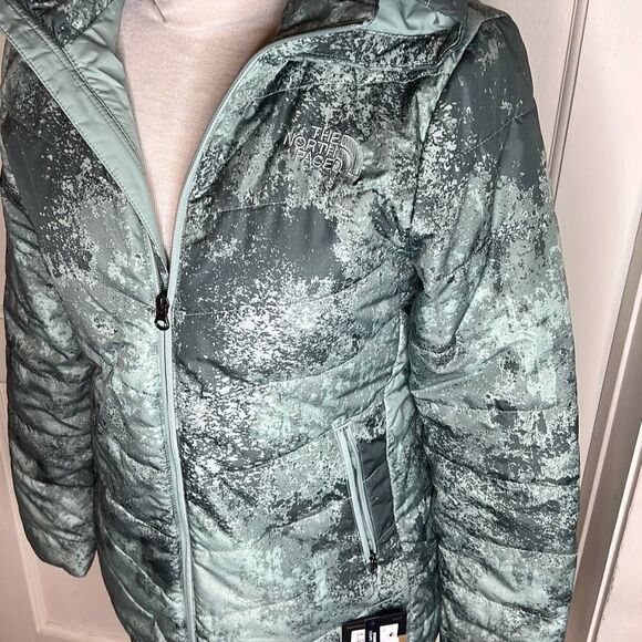 The NorthFace Printed Tamburello Jacket Women's- Jadeite Small Nwt - Picture 3 of 6